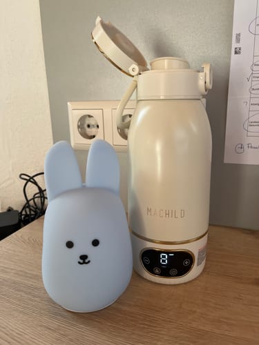 Customer photo review of Tragbarer Fläschchenwärmer + Milchpulverbox + Schnell-Ladegerät