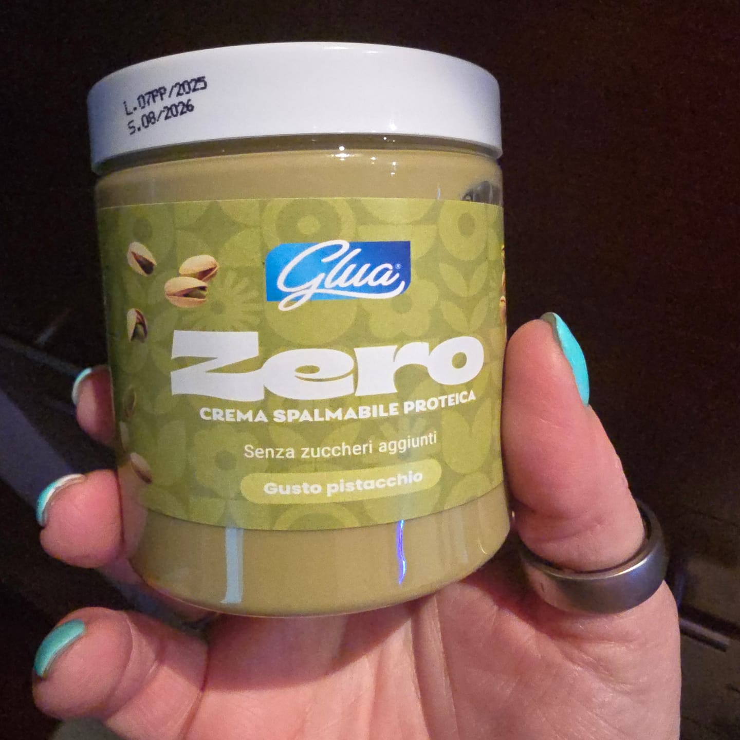 Customer photo review of Crema spalmabile proteica gusto pistacchio