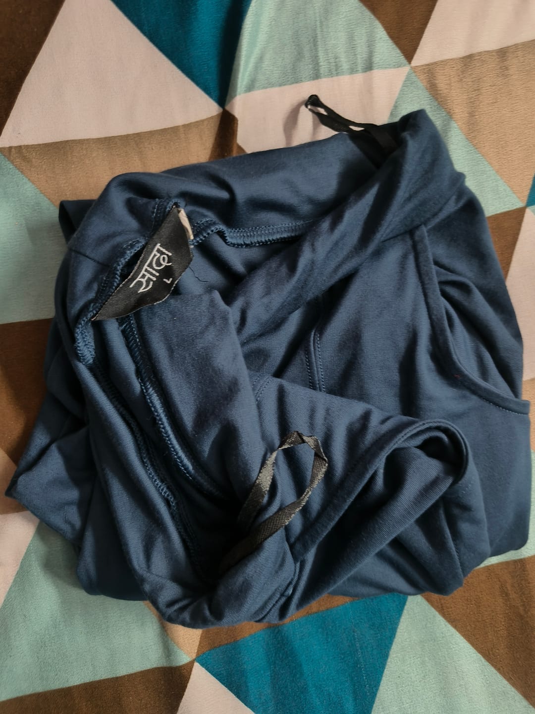 Customer photo review of Royal Blue 4-Way Stretchable Pants