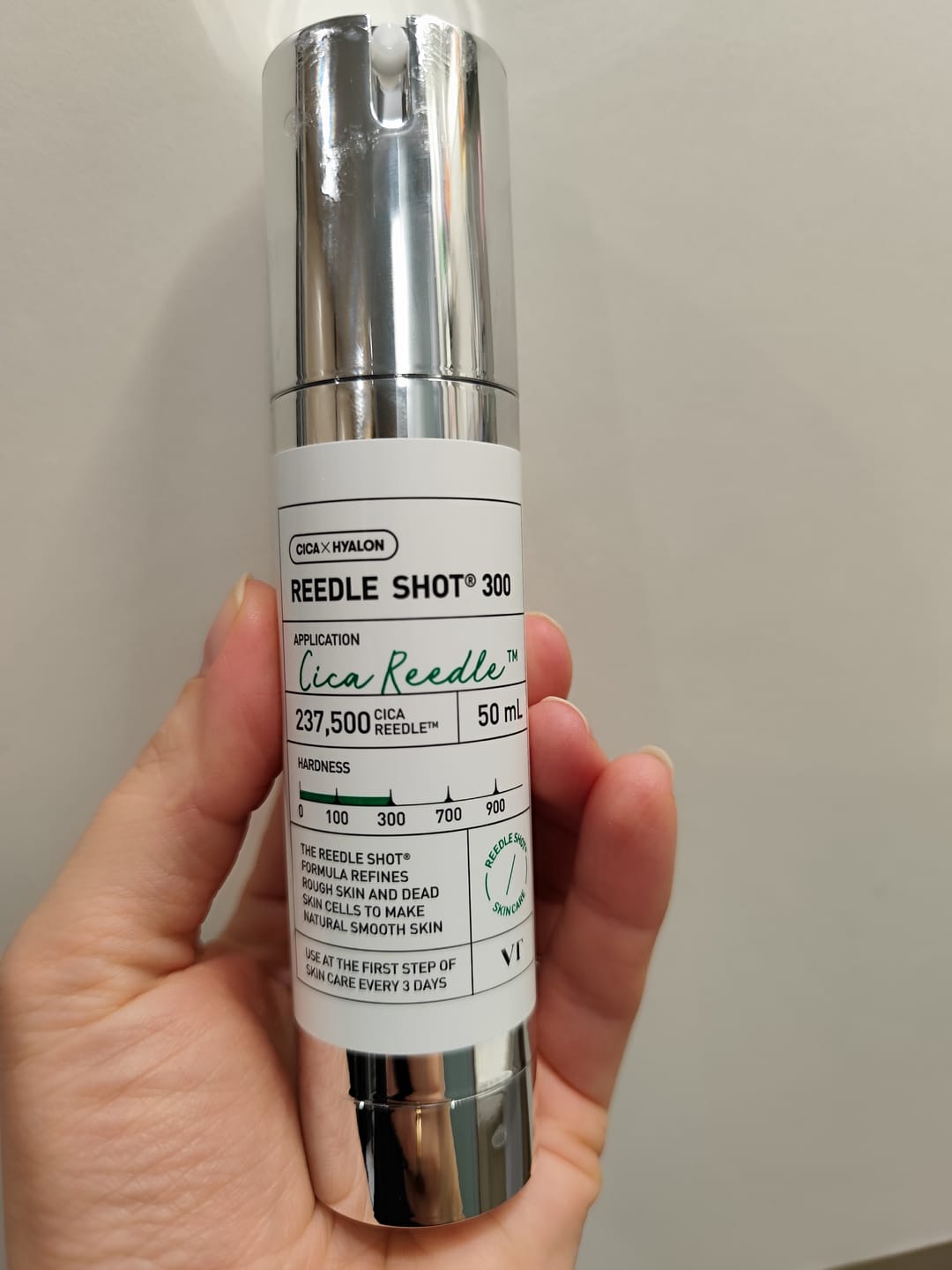 Customer photo review of Intensīvs serums-būsteris ar mikroadatām VT Cosmetics Reedle Shot 300