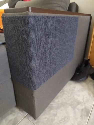 Customer photo review of Cats Scratch Self-Adhesive Carpet