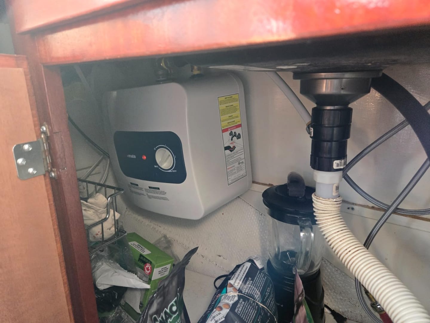 Customer photo review of Mini Tank Electric Water Heater 1.3 Gallons