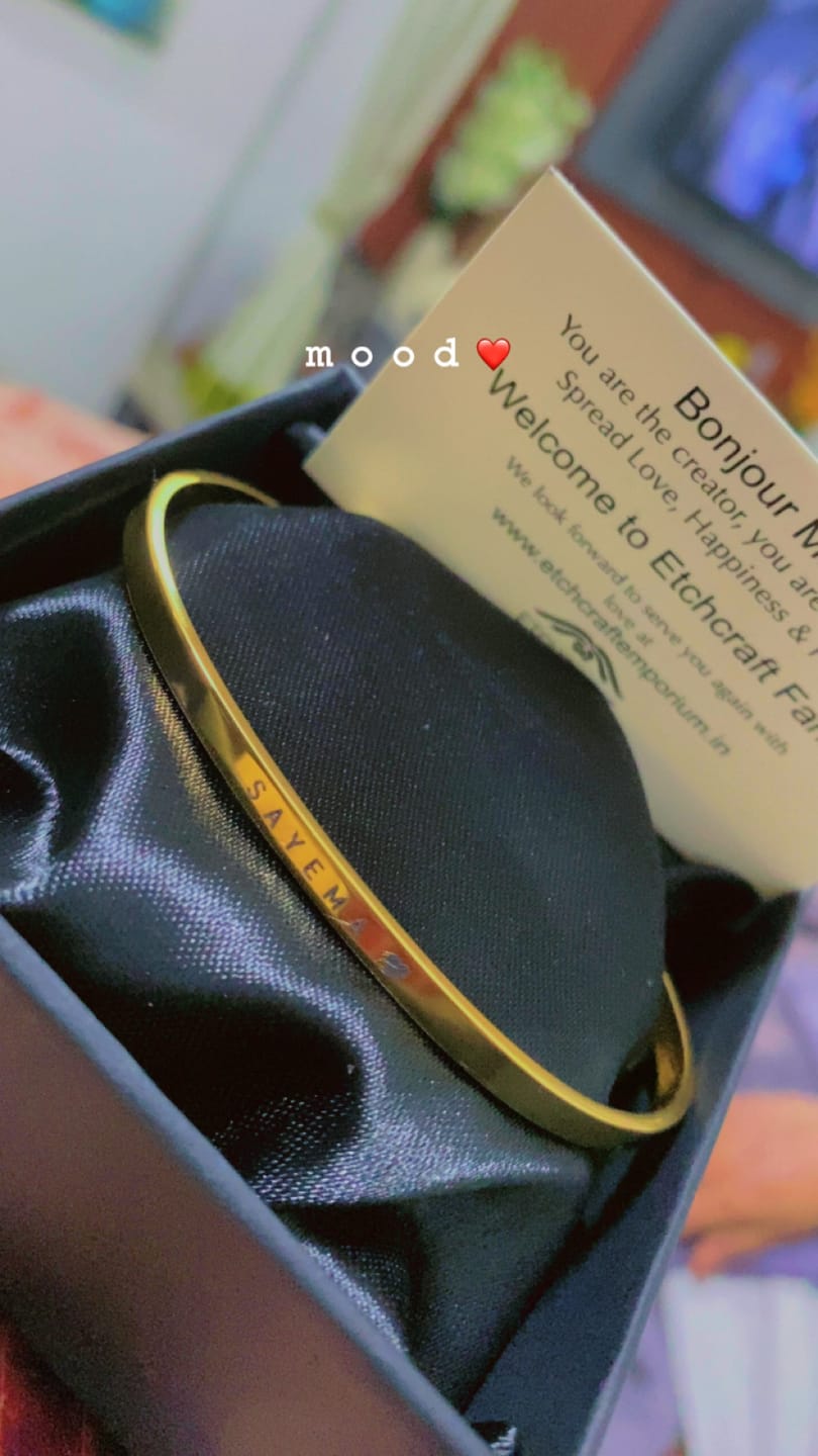 Customer photo review of Personalised Classic Bracelet