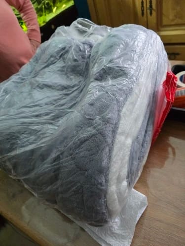 Customer photo review of SnuggleSnow Winter Fleece Blanket