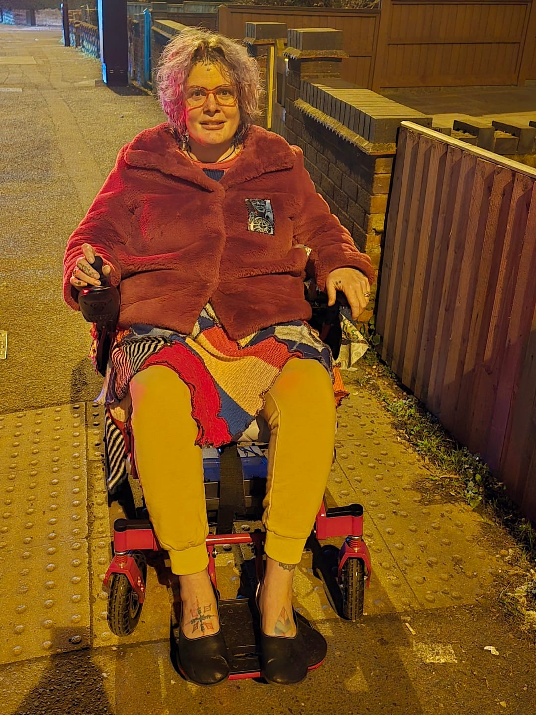 Customer photo review of Golfball Joystick for Electric Wheelchairs (Universal)