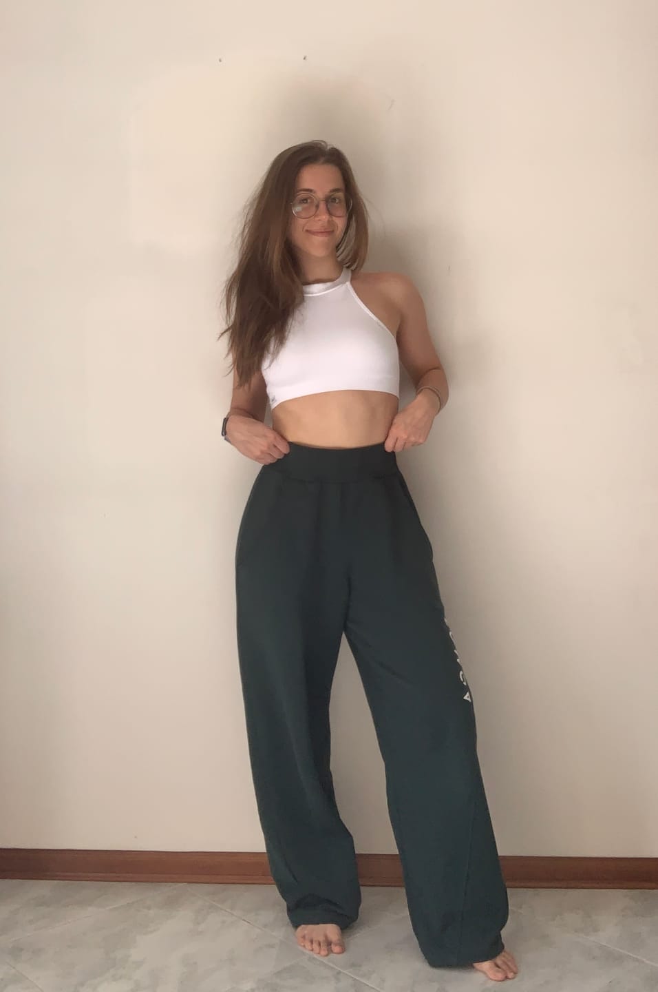 Customer photo review of Pantalone Baggy Ikonic FW 24/25 Verde Pino