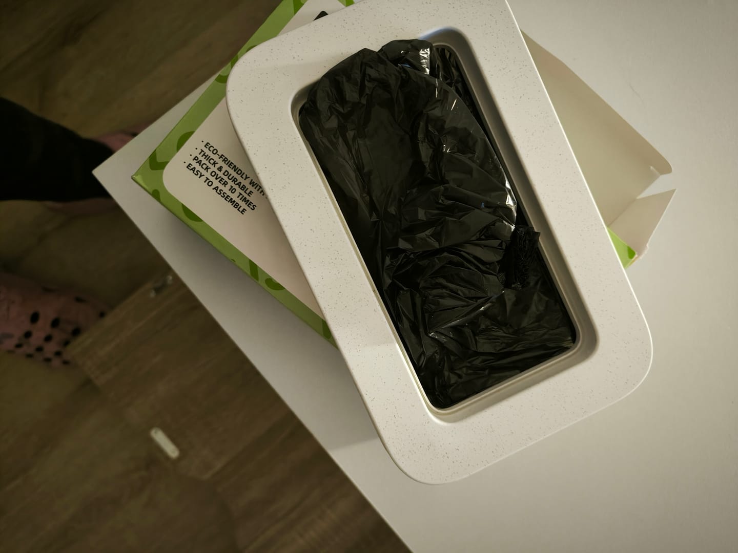 Customer photo review of Furbulous Trash Bag Box