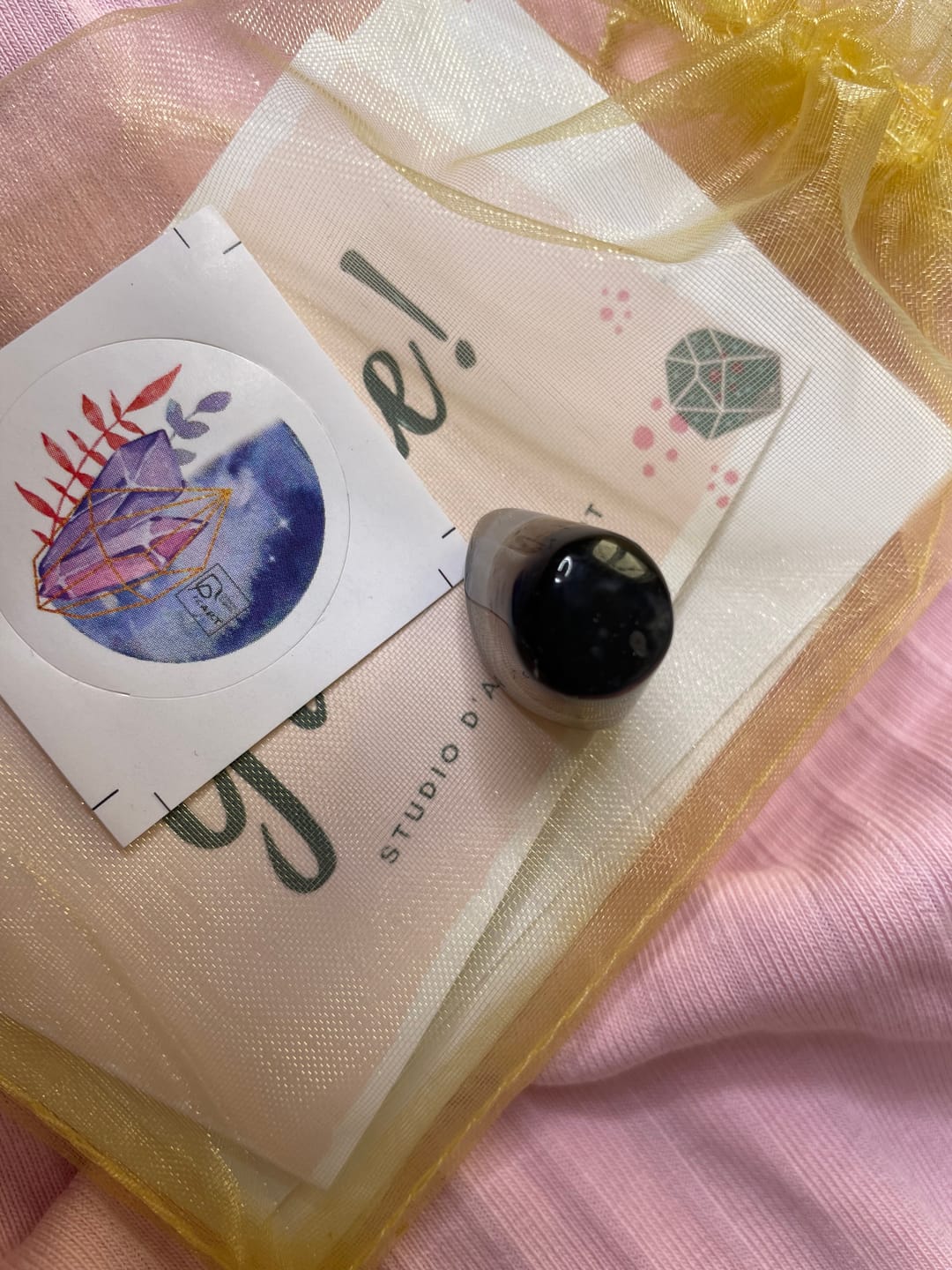 Customer photo review of Occhio di Shiva per la Protezione - Agata Botswana