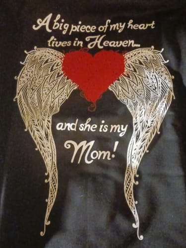 Customer photo review of Mom - A Big Piece of my Heart Hoodie