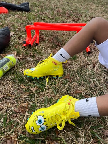 Customer photo review of SpongeBob Football Cleats - Quantum Speed 2.0 by Phenom Elite
