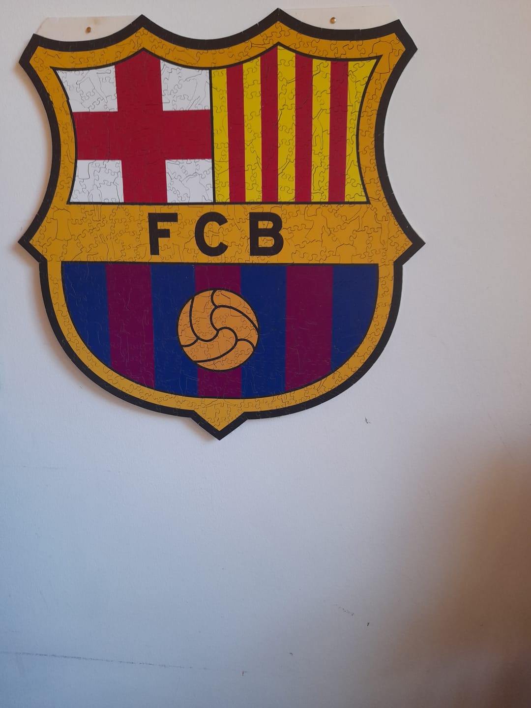 Customer photo review of FC Barcelona® Logo - Holzpuzzle