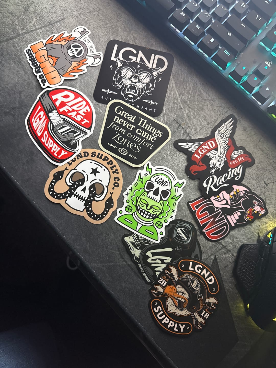 Customer photo review of The Decal Collection - 10 Pack