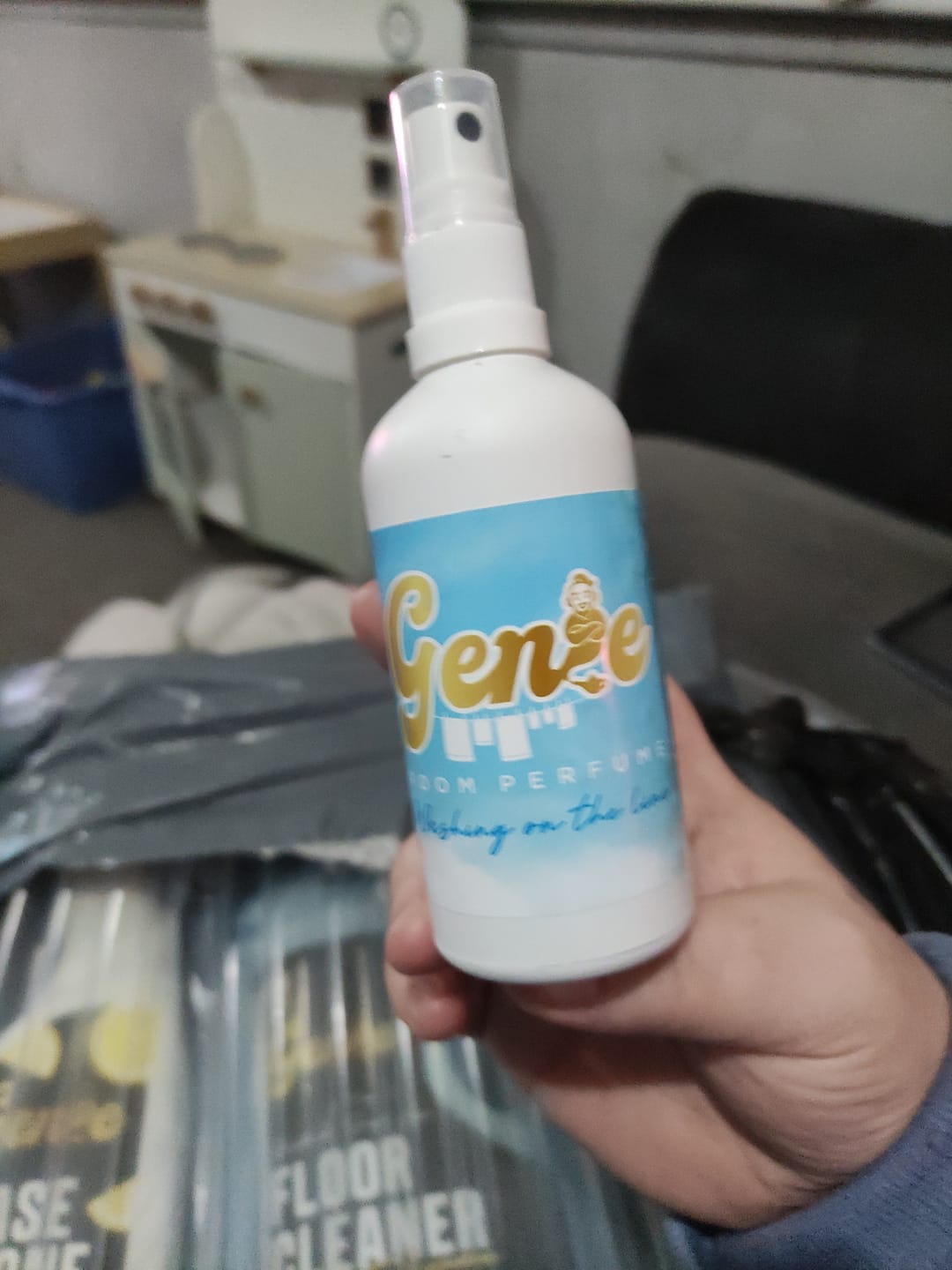 Customer photo review of Genie Perfume subscription box
