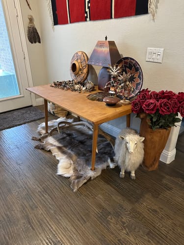 Customer photo review of XL Reindeer Fur Hide