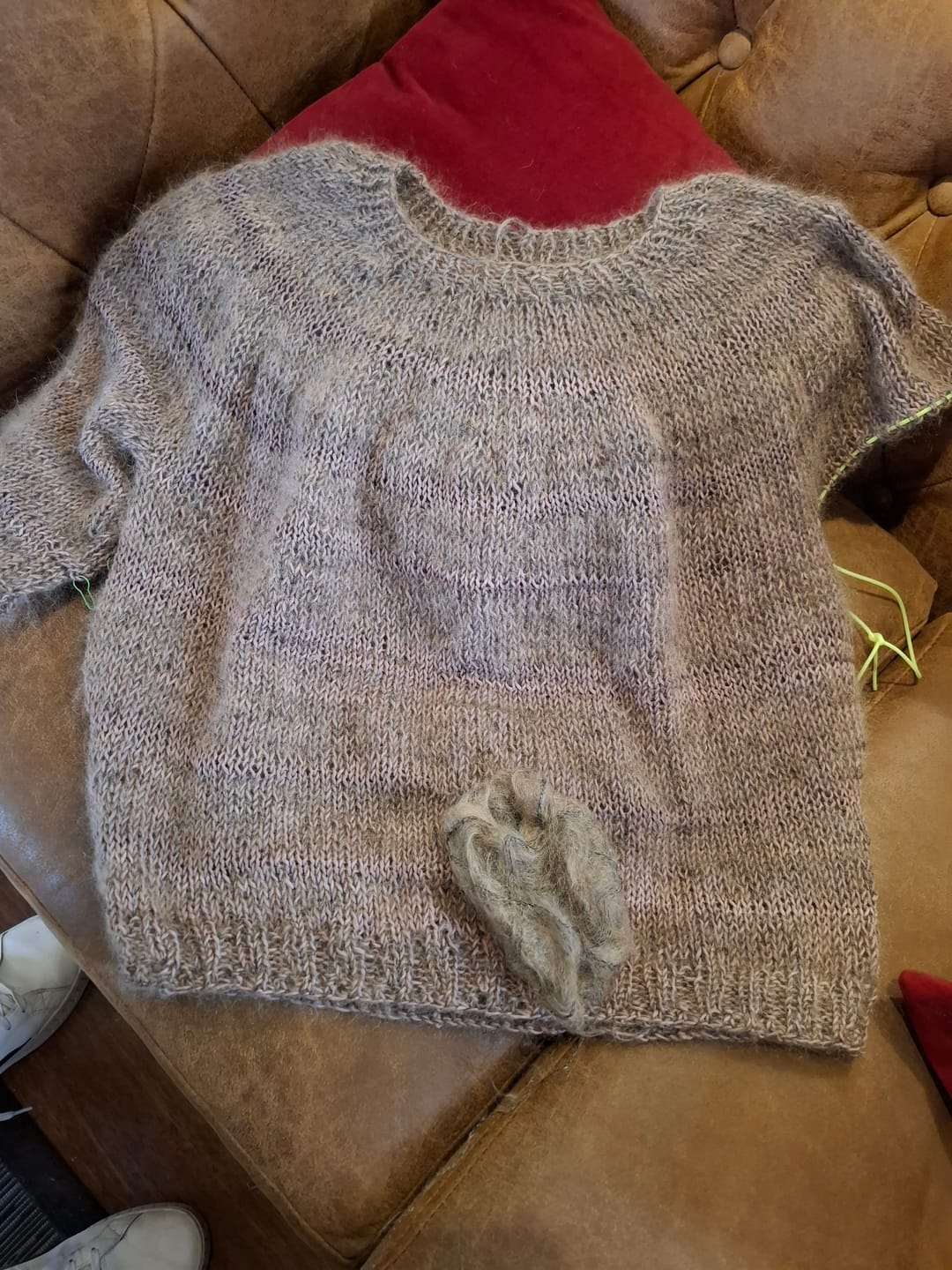 Customer photo review of Silk Mohair  (75% Kid Mohair / 25% Seda)