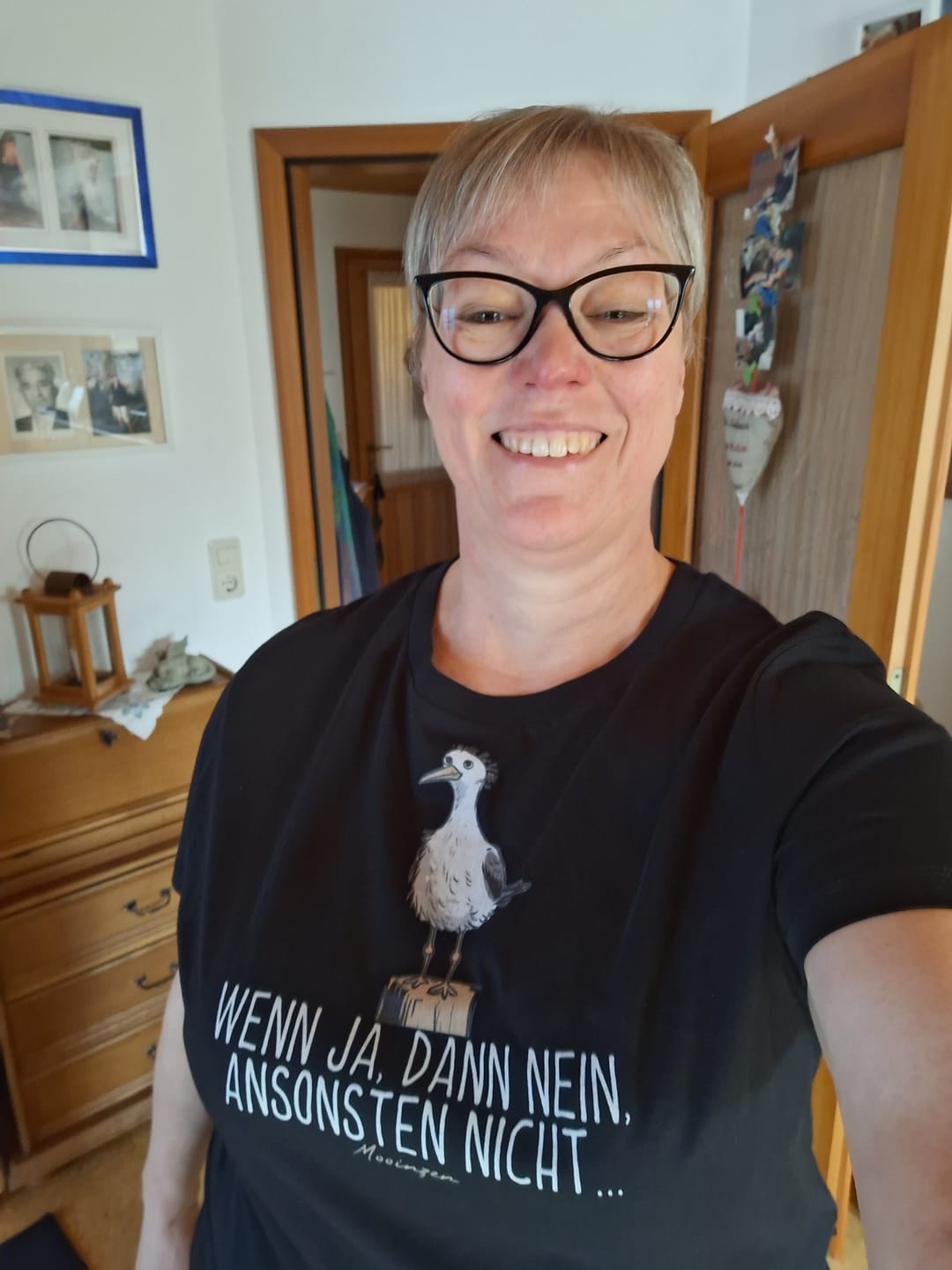 Customer photo review of Wenn ja dann nein ansonsten nicht  · Damen Premium Bio T-Shirt 2.0