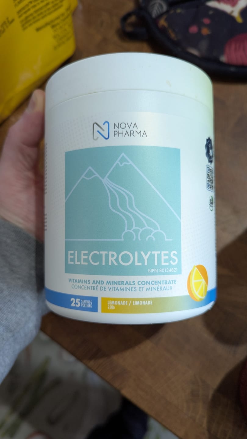 Customer photo review of Nova Pharma - Électrolytes 250g