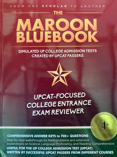 Customer photo review of The Maroon Bluebook - ULTIMATE Updated UPCAT 2026 Reviewer