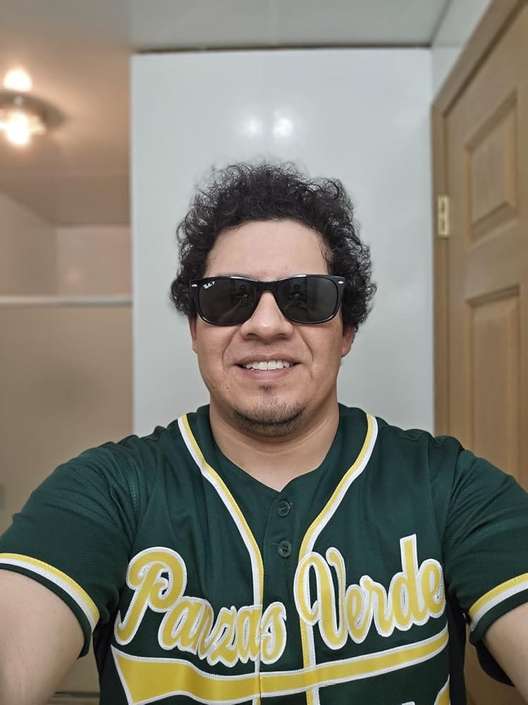 Customer photo review of Custom Green Gold-White Classic Style Authentic Baseball Jersey