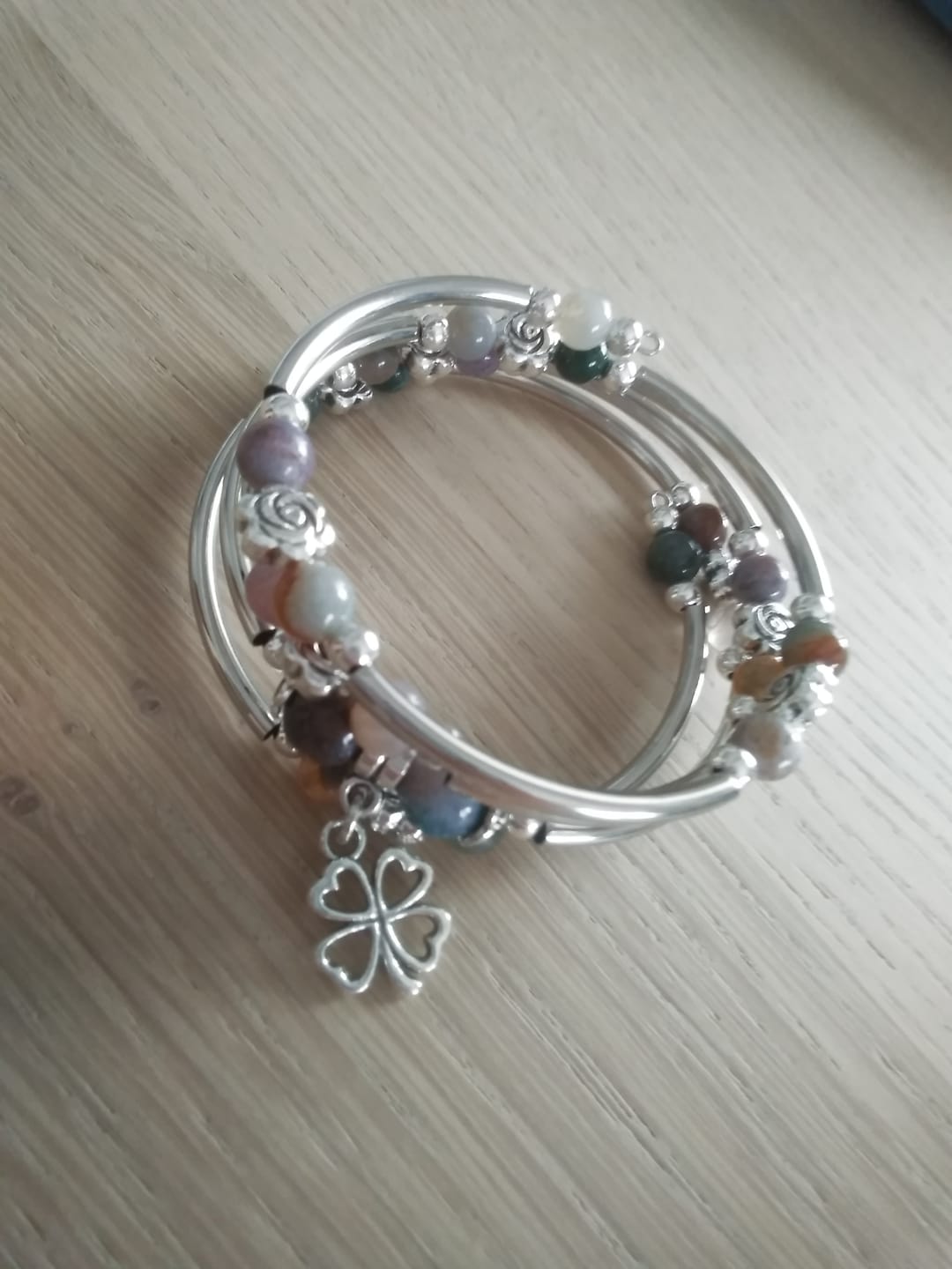 Customer photo review of Bracelet "Chance" en Pierres Naturelles