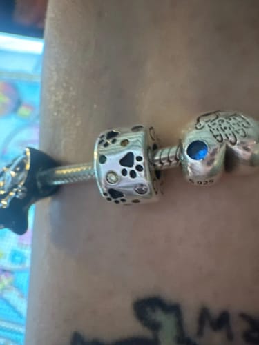 W. A. review of 925 Sterling Silver Paw Prints Charm image 1 out of 1