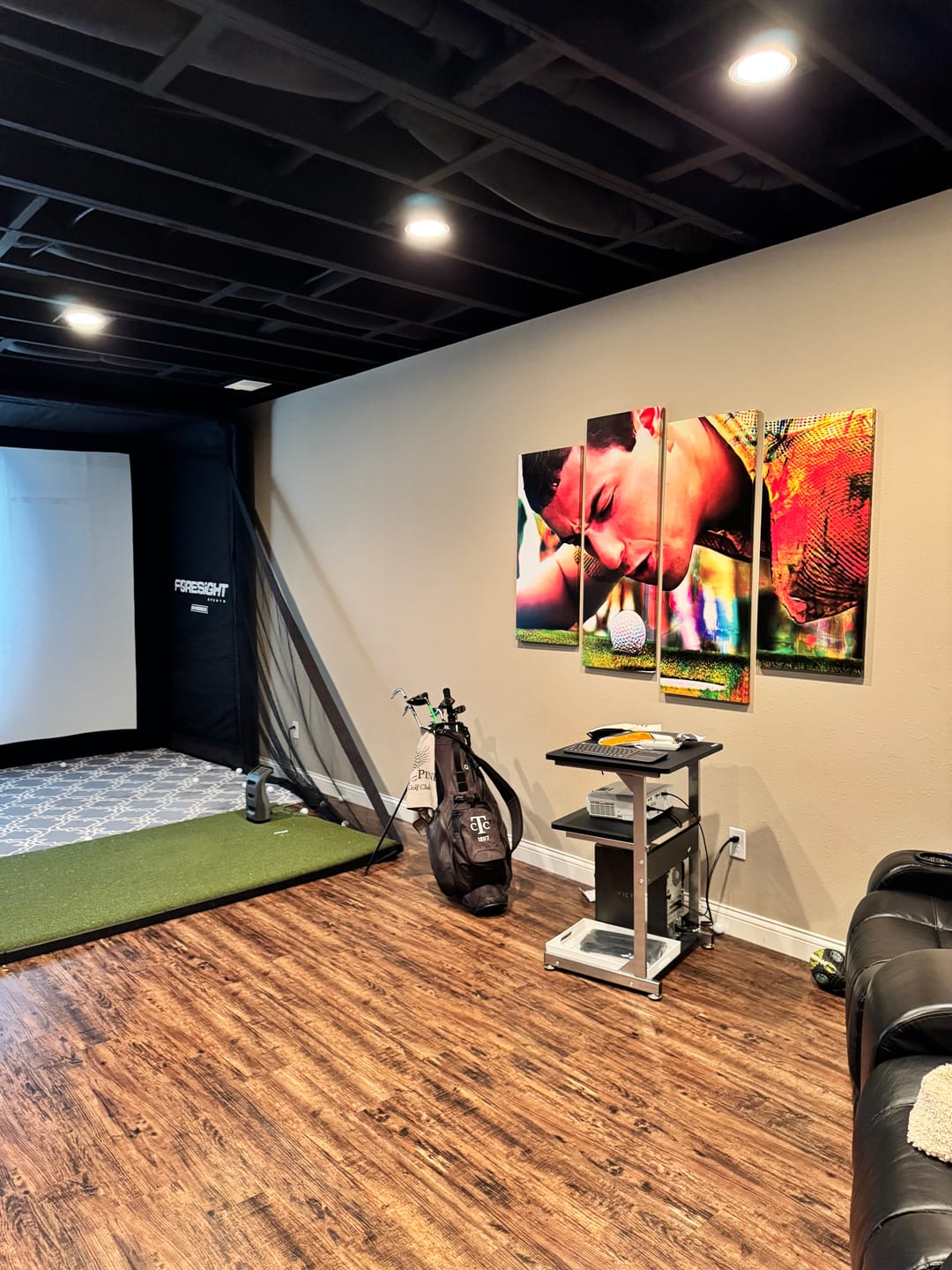 Customer photo review of Happy Gilmore Wall Art