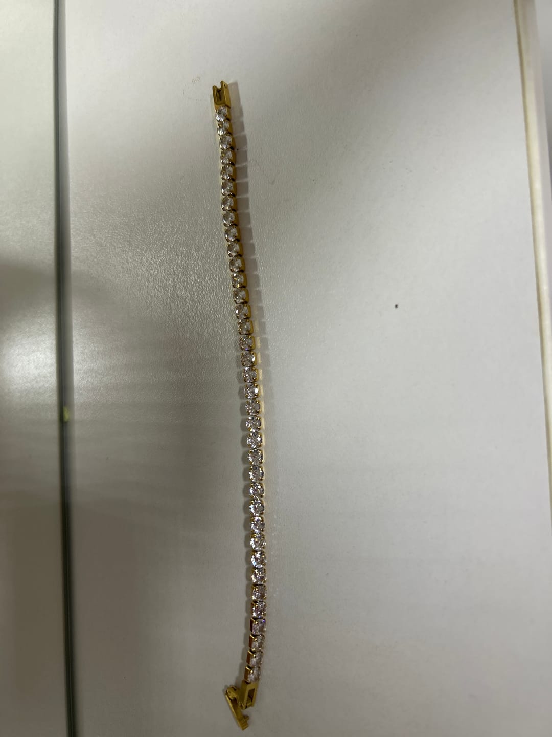 Customer photo review of Bratara Tennis Gold, 4mm