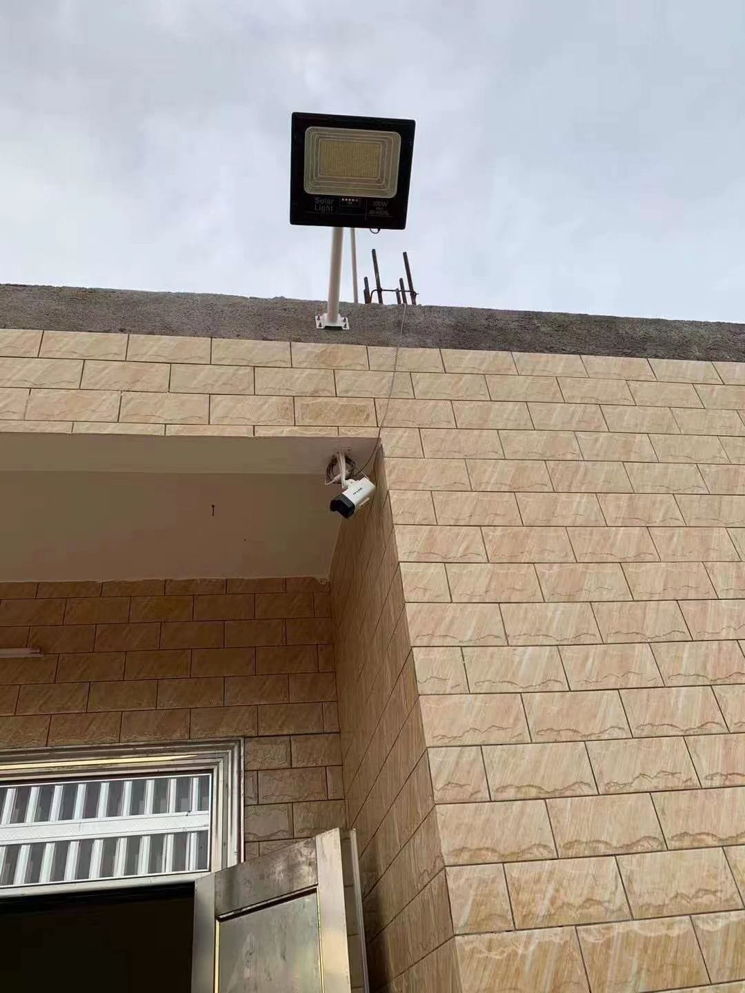 Customer photo review of 300W LED Solar Flood Light - Ultra Bright, 12-Hour Illumination, Tough Build
