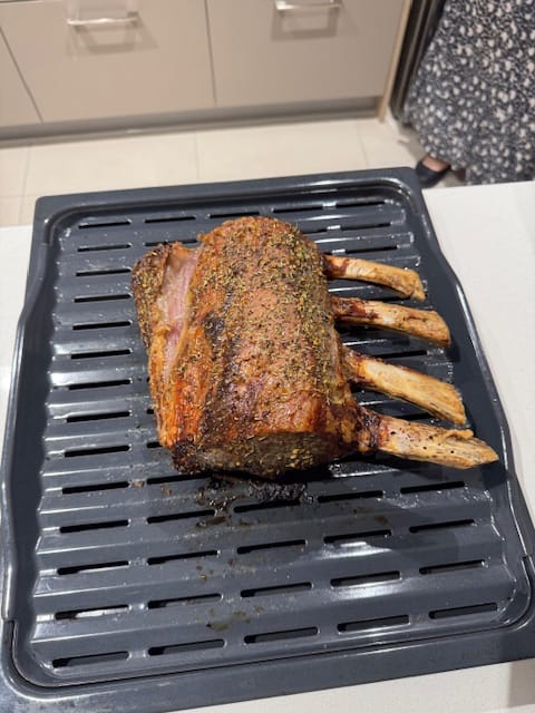 Customer photo review of Grass Fed Beef Rib Eye Roast