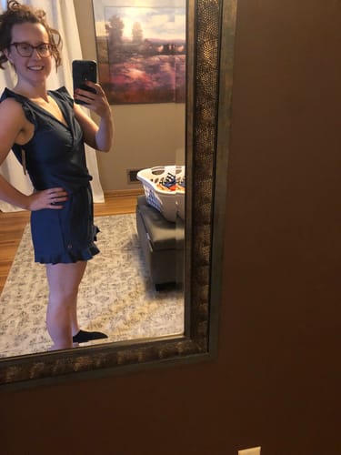 Customer photo review of ginger swim romper