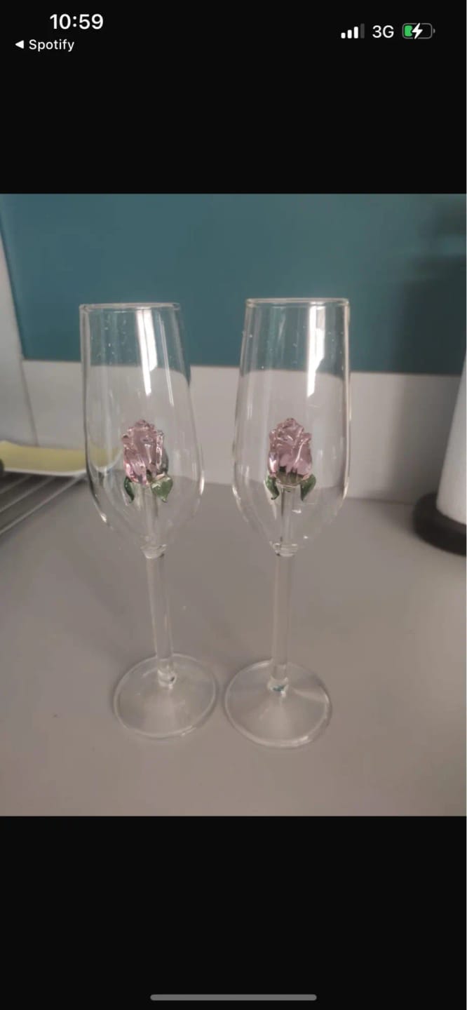 Customer photo review of Crystal Rose Glass