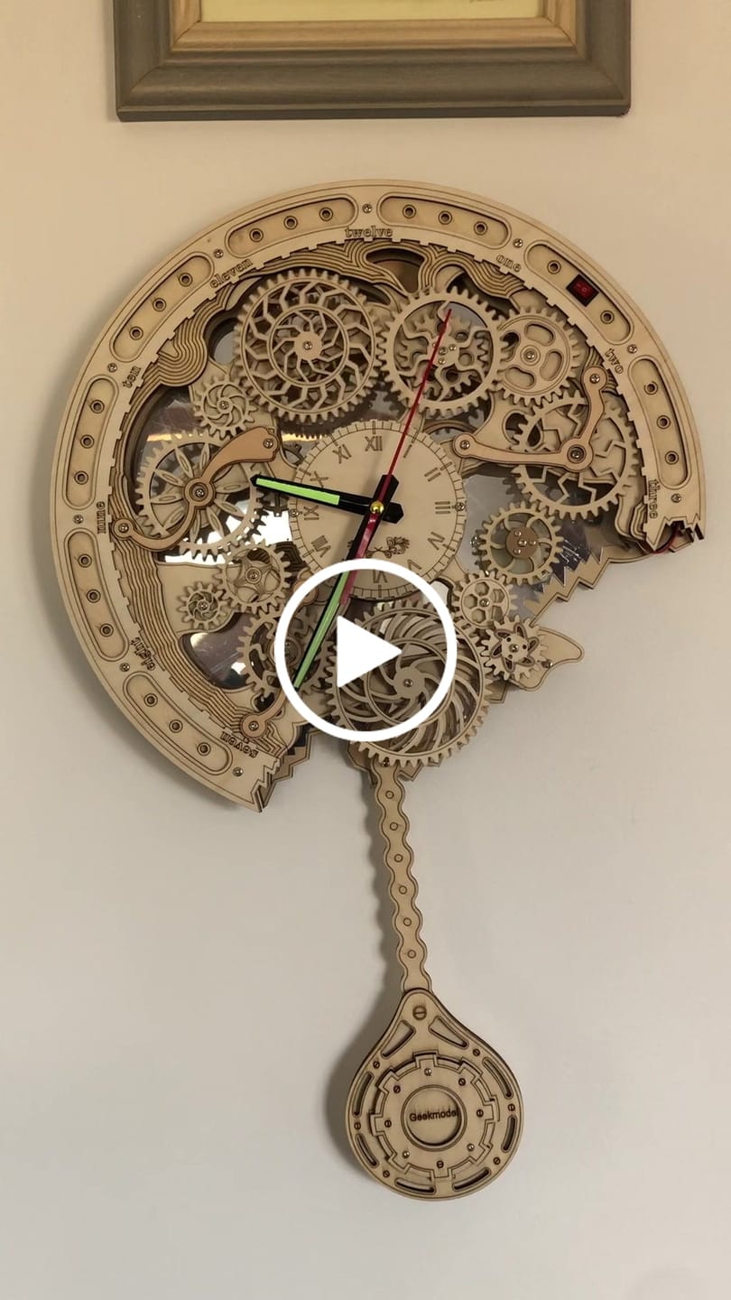 Customer video review of Rokrgeek Gear Pendulum Clock 3D Wooden Puzzle