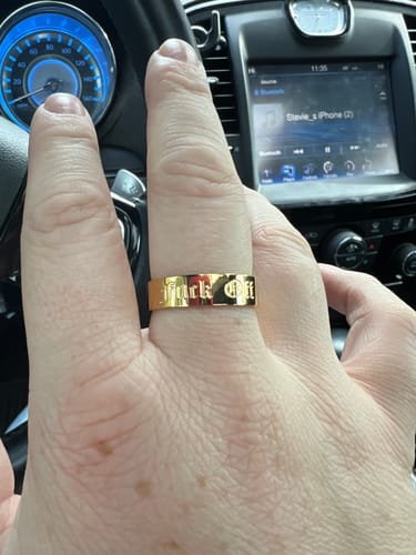 Customer photo review of F OFF Ring (GOLD)