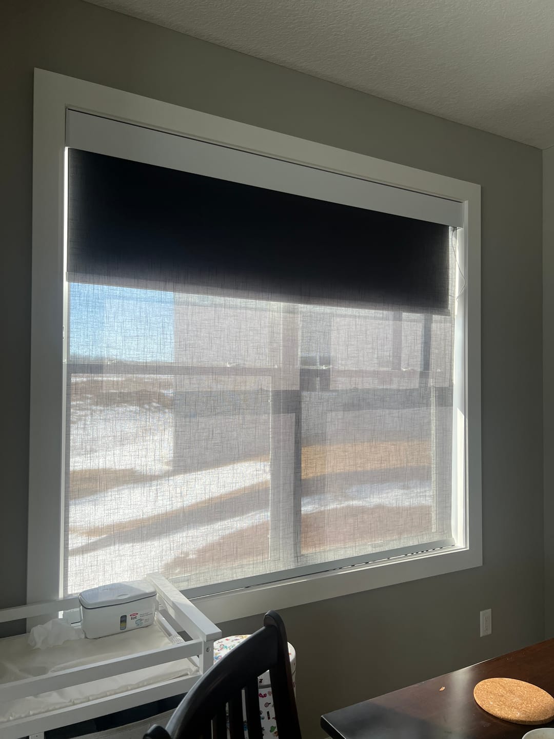 Customer photo review of SmartWings Motorized Dual Shade Harmony Duo Plus