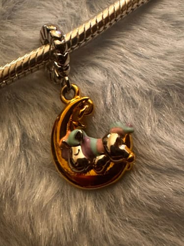 A. S. review of 925 Sterling Silver Unicorn on the Moon Charm image 1 out of 1