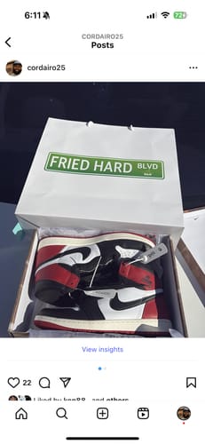 Customer photo review of Jordan 1 Retro High OG Black Toe Reimagined