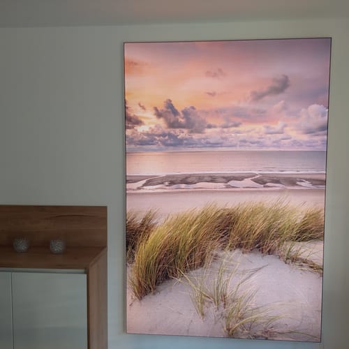 Customer photo review of Canvalight® Leuchtbild | Dünen am Nordseestrand | Hochformat