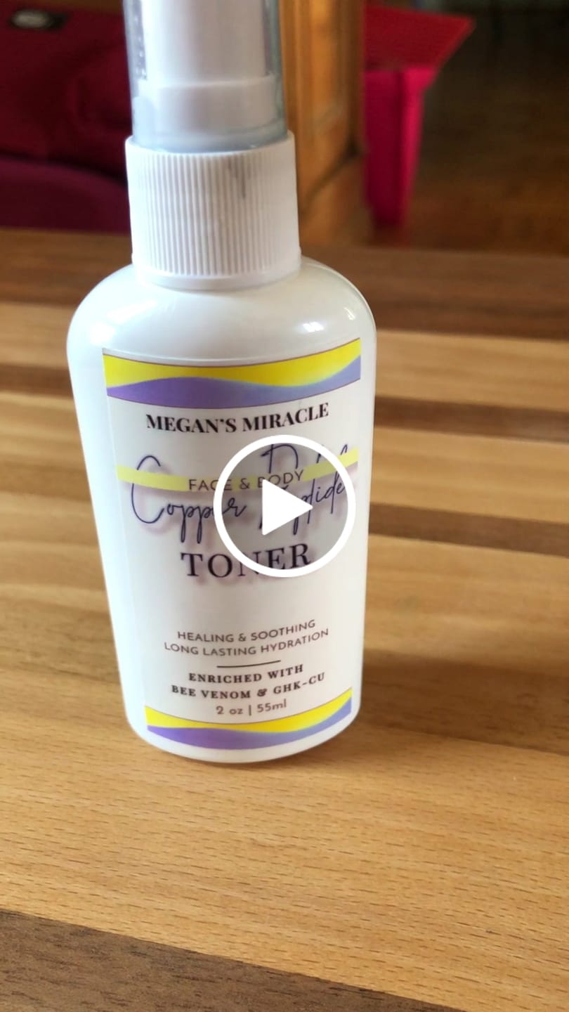 Customer video review of GHK-Cu Copper Peptide Toner