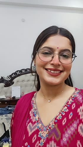 Customer photo review of Sparkling Hearts Gold Necklace
