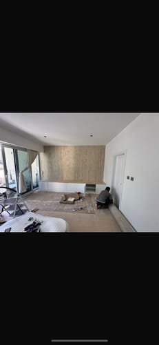 Customer photo review of 240x120cm Flex Stone Cladding Ocean Travertine Roma Gold 3D coating