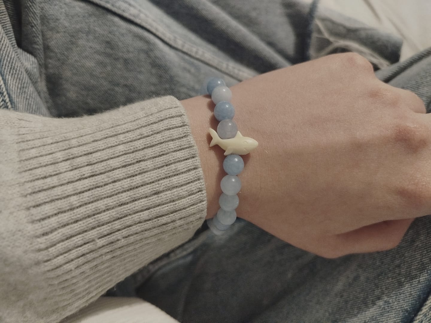 Customer photo review of Shark Tracking Bracelet