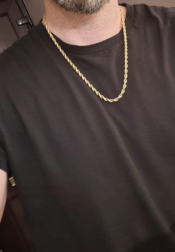Customer photo review of Rope Chain Gold | 5mm