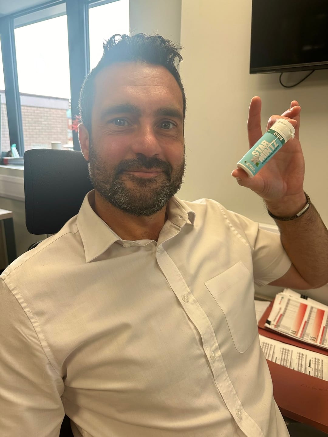 Customer photo review of StarMintz Clear Aligner Mints