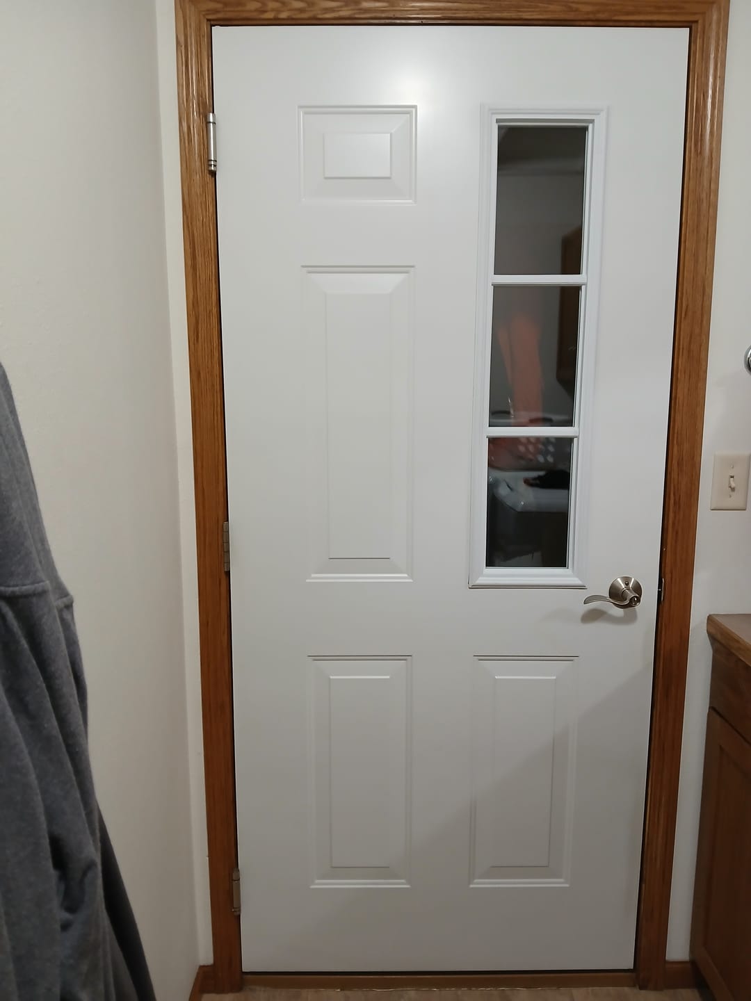 Customer photo review of Clear 3 Lite Glass and Frame Kit (Half Sidelite 10" x 38" Frame Size)
