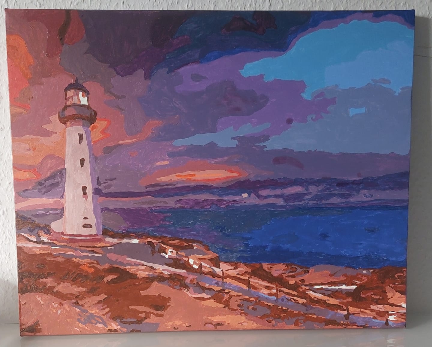 Customer photo review of Malen nach Zahlen - Leuchtturm Punkt
