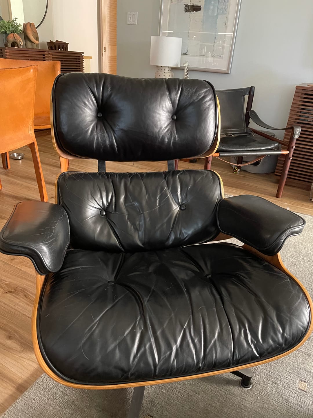 Customer photo review of Replacement Eames Lounge Chair Headrest or Back Cushion