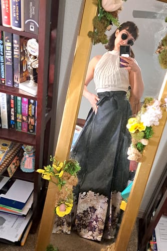 Customer photo review of Jin Se 锦瑟 Ornamental Zither Modernized Ming Dynasty Liling Duijin Shan & Mamian Skirt Set