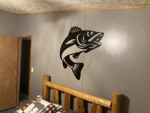 Customer photo review of Walleye Fish Design - Metal Wall Art