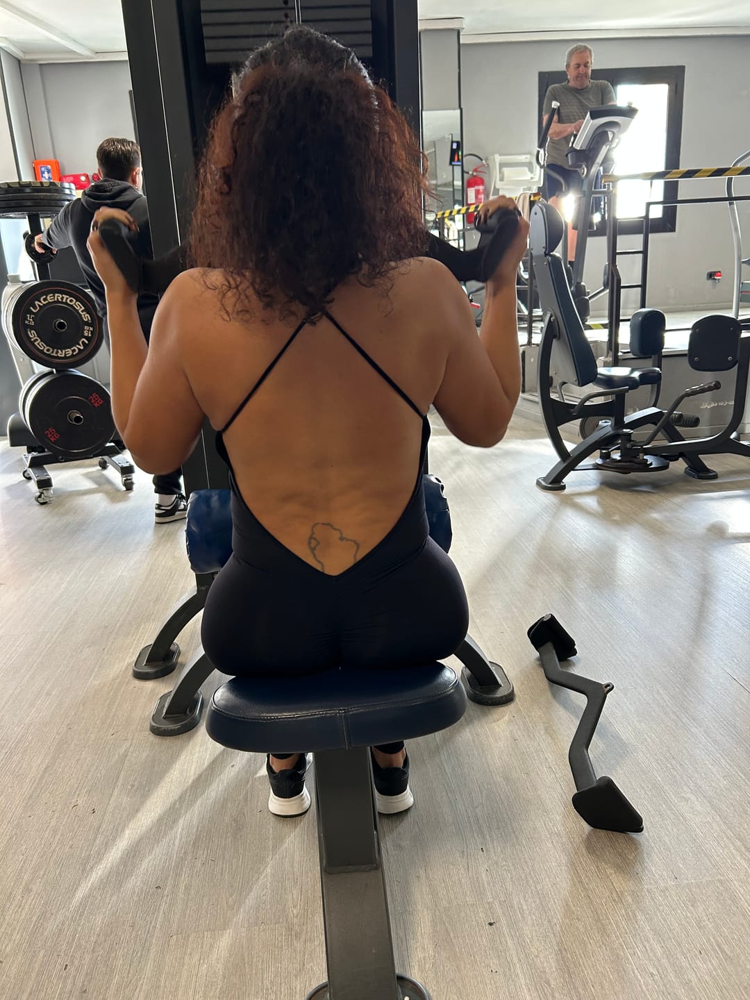 Customer photo review of Jumpsuit Lunga Teti Bretelline Nero