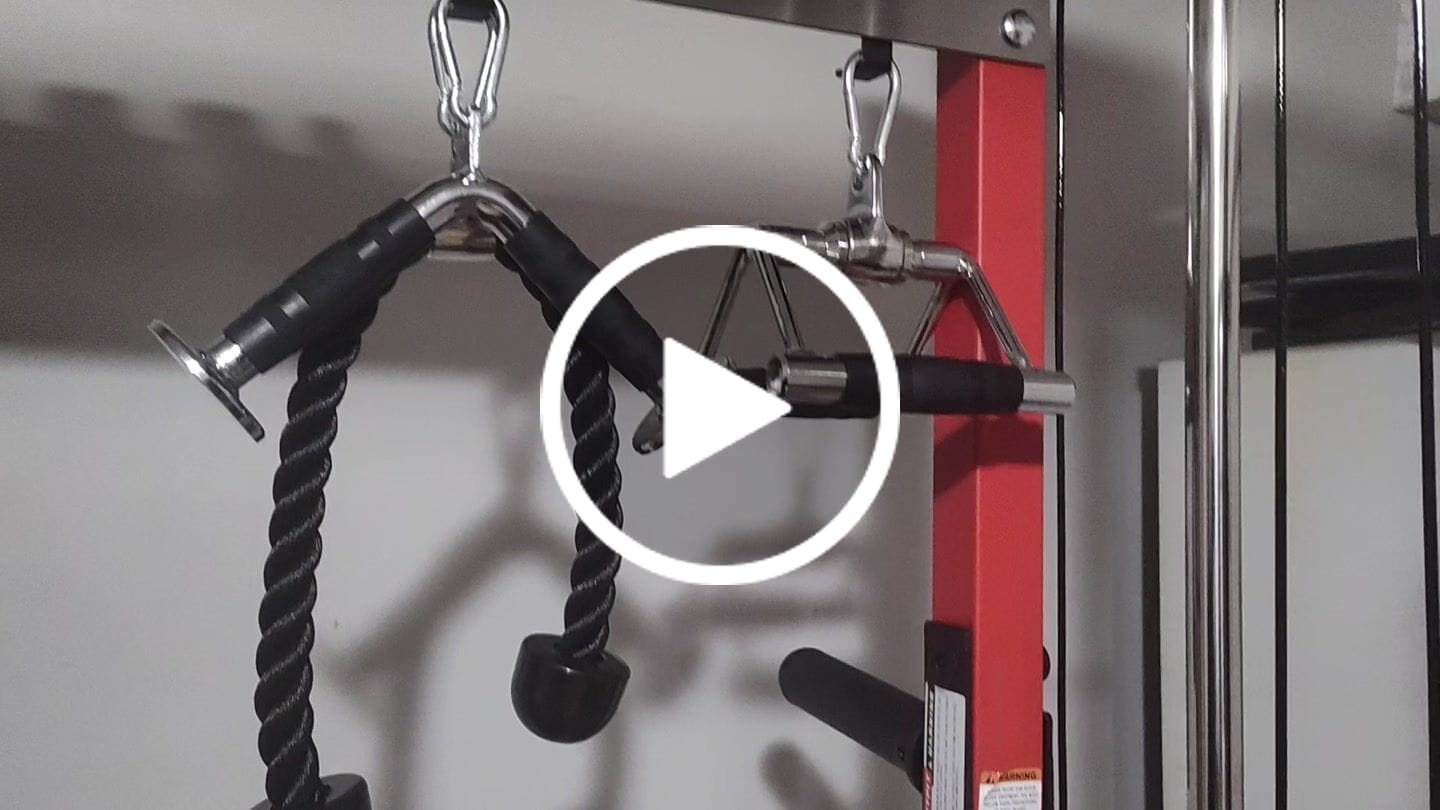 Customer video review of RitFit LAT Pulldown Attachments Cable Machine Attachments Bundles
